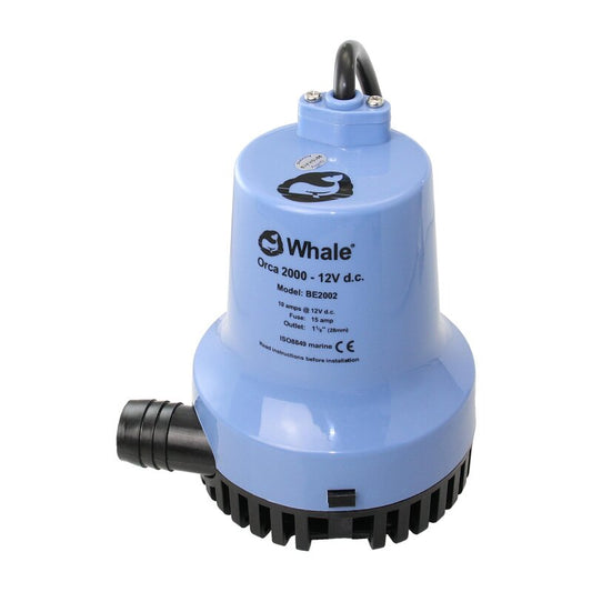 Whale Orca 2000 GPH Submersible Bilge Pump 12V